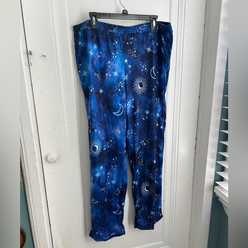 Women's Blue Celestial Pajama Pants